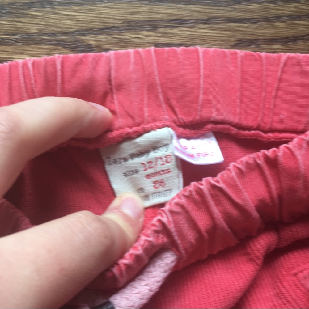 Zara Red drawstring Pants - Picture 4 of 7